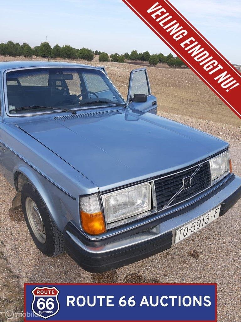Volvo 244 GL | 1980 | Route 66 Auctions, Overige carrosserieën, Zwart, Bedrijf, Handgeschakeld