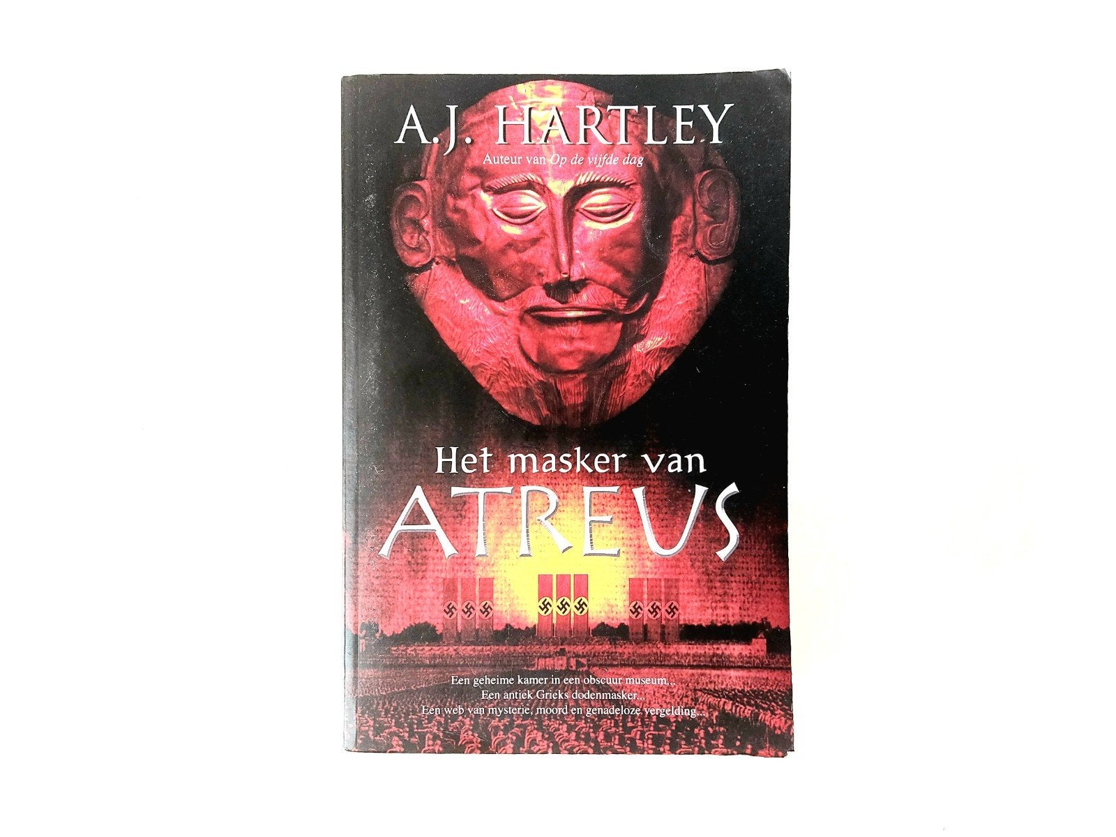 A.J. Hartley - Het Masker van Atreus, Ophalen of Verzenden, Zo goed als nieuw, A.J. Hartley