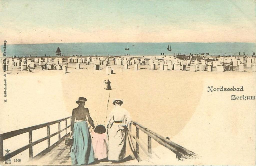 701-442-021 Borkum, Verzamelen, Ansichtkaarten | Buitenland, Duitsland, Voor 1920, Verzenden