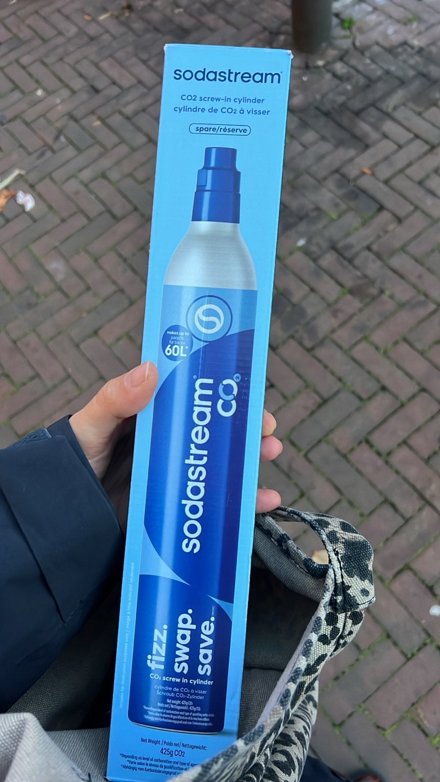Sodastream CO2 cilinder 425g (60L) - Nieuw en Ongebruikt, Ophalen, Nieuw
