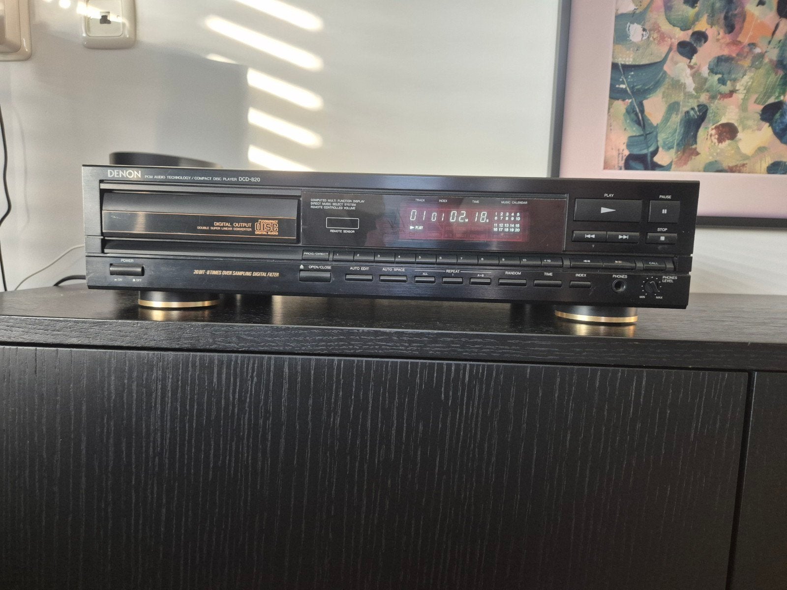 Vintage Denon DCD-820 cd speler dual Burr-brown DAC 90's, Ophalen of Verzenden, Zo goed als nieuw, Overige merken