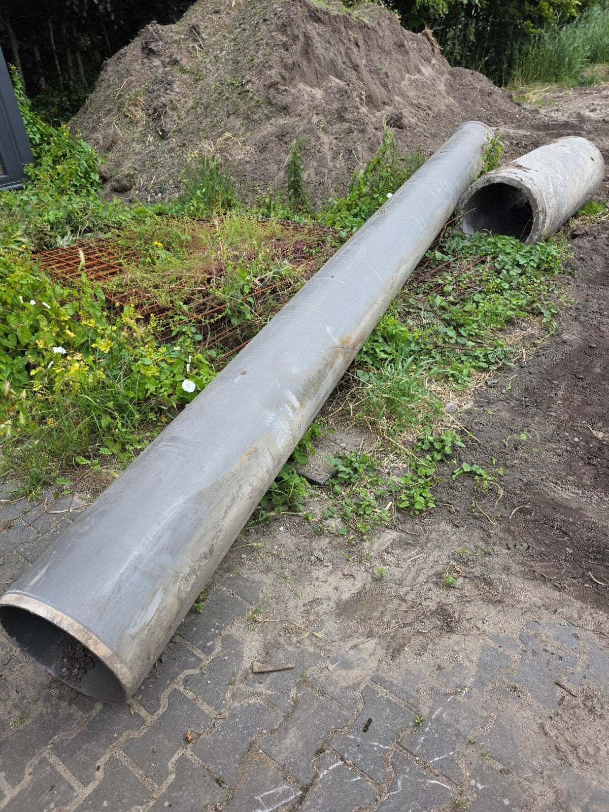 Duikerbuis, rioleringsbuis L 520 cm en doorsnee 40 cm, Doe-het-zelf en Verbouw, Buizen en Afvoer, Ophalen, Pvc, 4 tot 6 meter