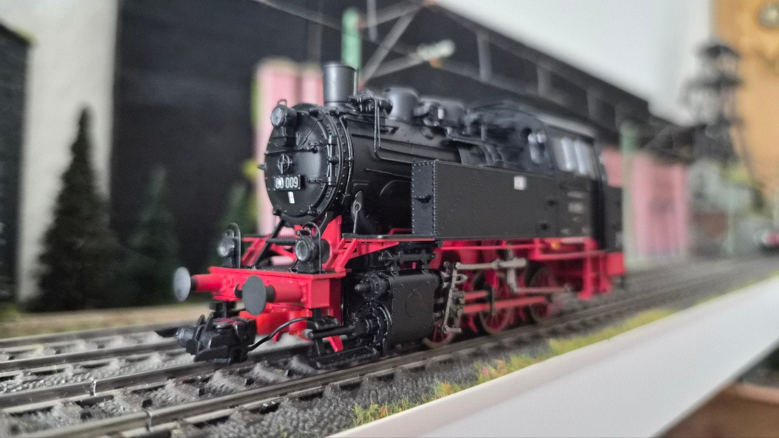 ESU BR 80 009, dynamische (cylinder) rook, telex koppeling, Overige merken, Locomotief, Gelijkstroom of Wisselstroom, Ophalen of Verzenden