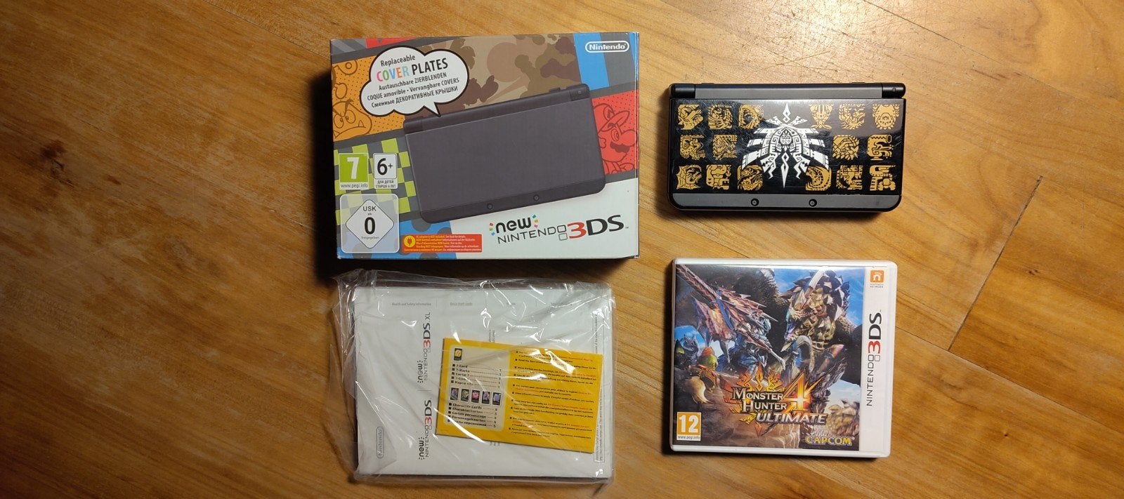 New Nintendo 3DS Monster Hunter 4 Ultimate Edition, Met games, Zwart, Ophalen of Verzenden, 3DS