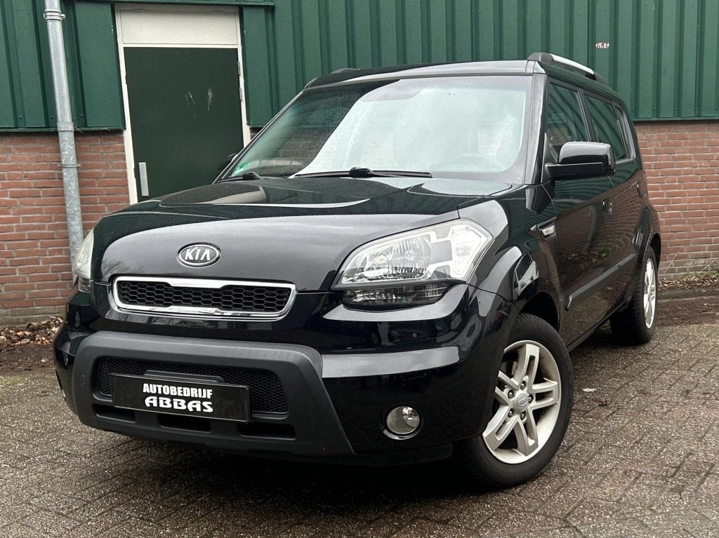 Kia Soul 1.6 X-tra (bj 2010), Auto's, 1591 cc, 4 cilinders, Zwart, Origineel Nederlands