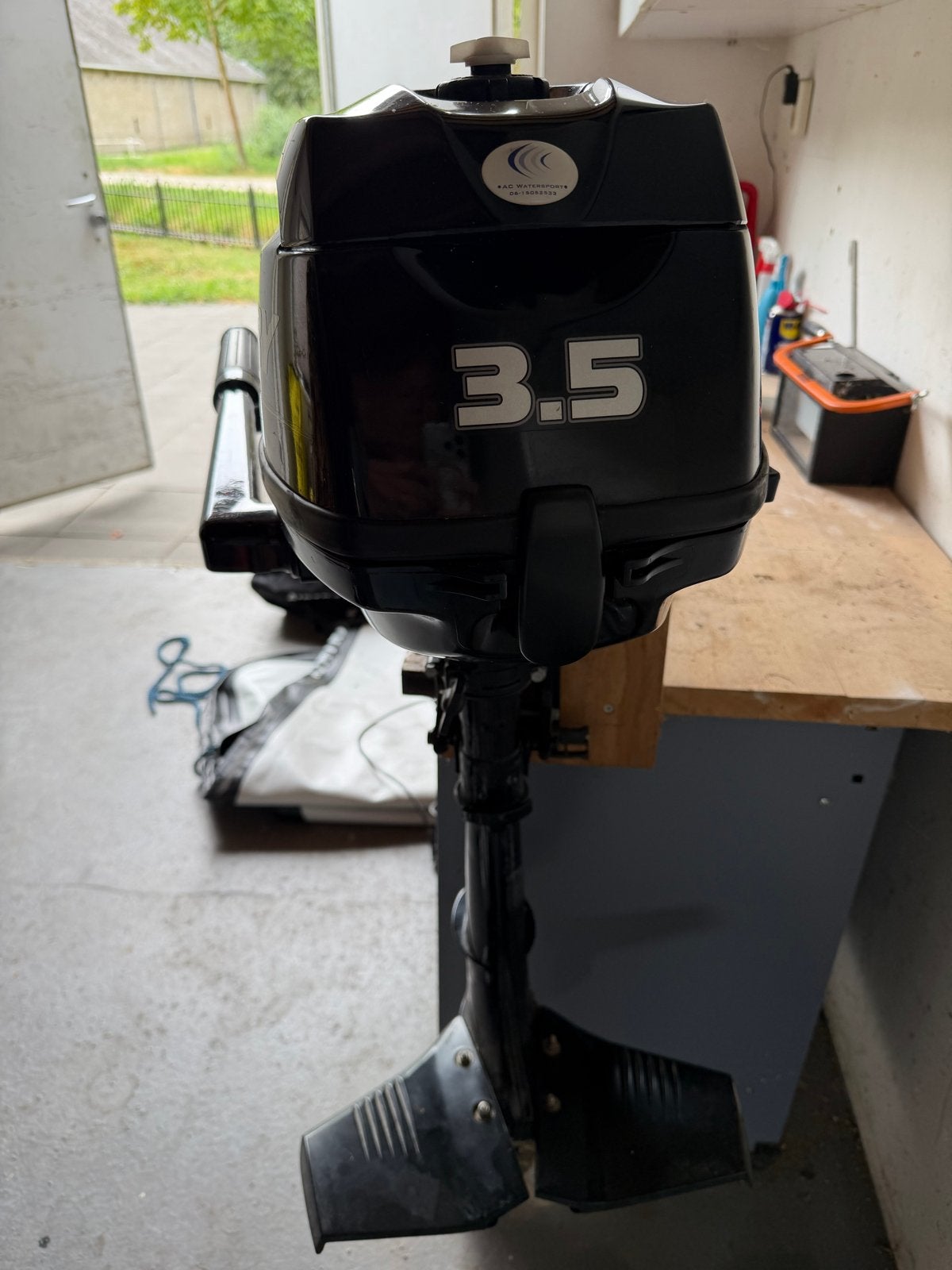 Mercury 3.5 PK 4-Takt Buitenboordmotor – Zeer nette staat, Watersport en Boten, Ophalen, Minder dan 5 pk, Viertaktmotor, Zo goed als nieuw
