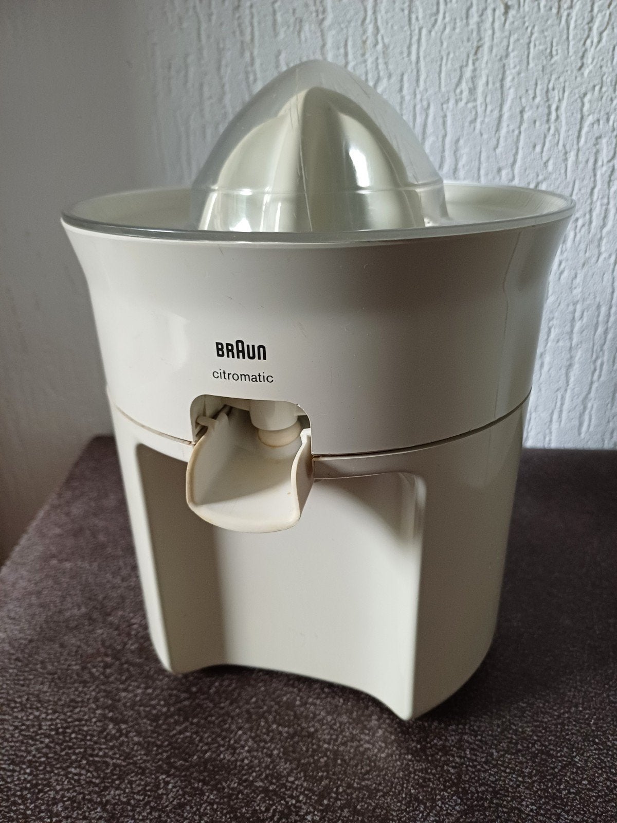 Braun Citromatic citruspers - Vintage sapcentrifuge, Minder dan 1 liter, Ophalen of Verzenden, Gebruikt, 1 snelheid