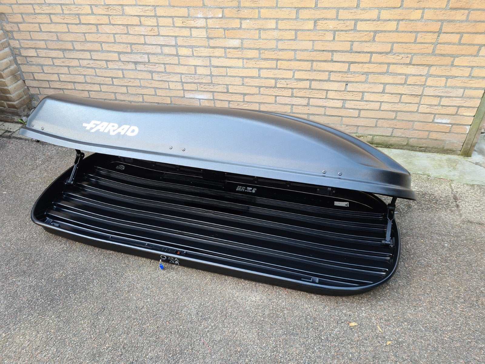 Zeer mooie grote Farad Marlin N6 480 zwarte dakkoffer skibox, Auto diversen, Ophalen of Verzenden, Zo goed als nieuw