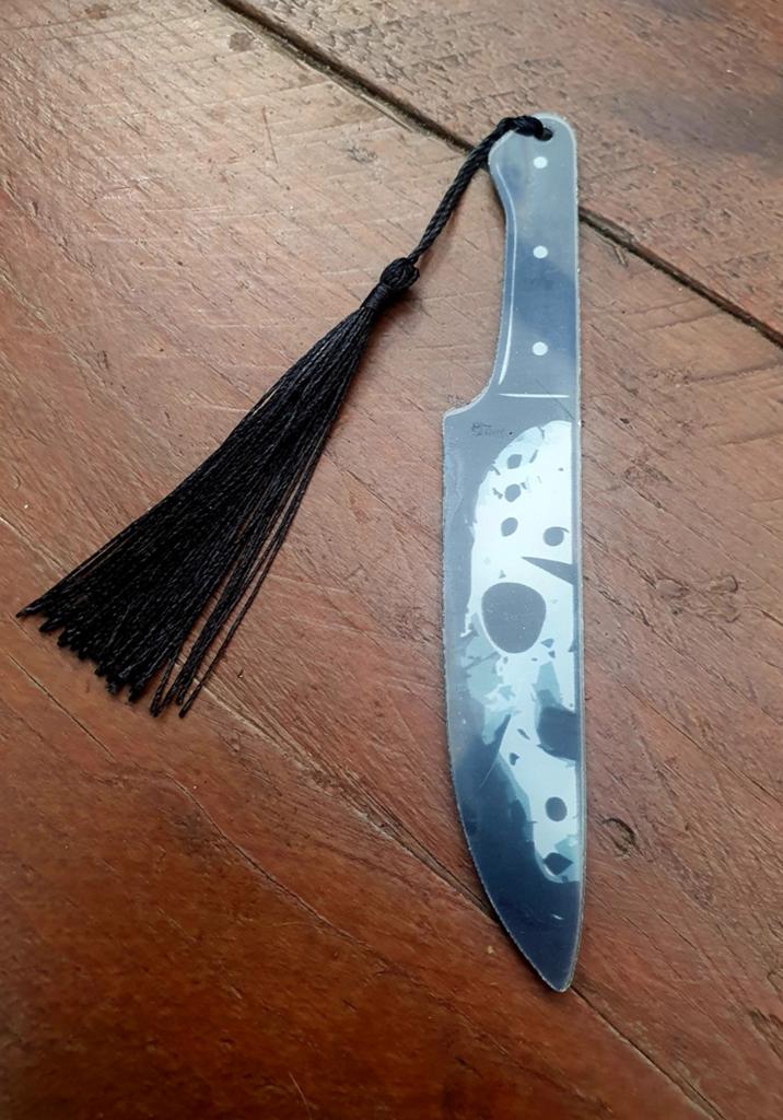 Boekenlegger Mes met Jason Masker - Horror Fan, Verzamelen, Ophalen of Verzenden, Nieuw, Overige onderwerpen