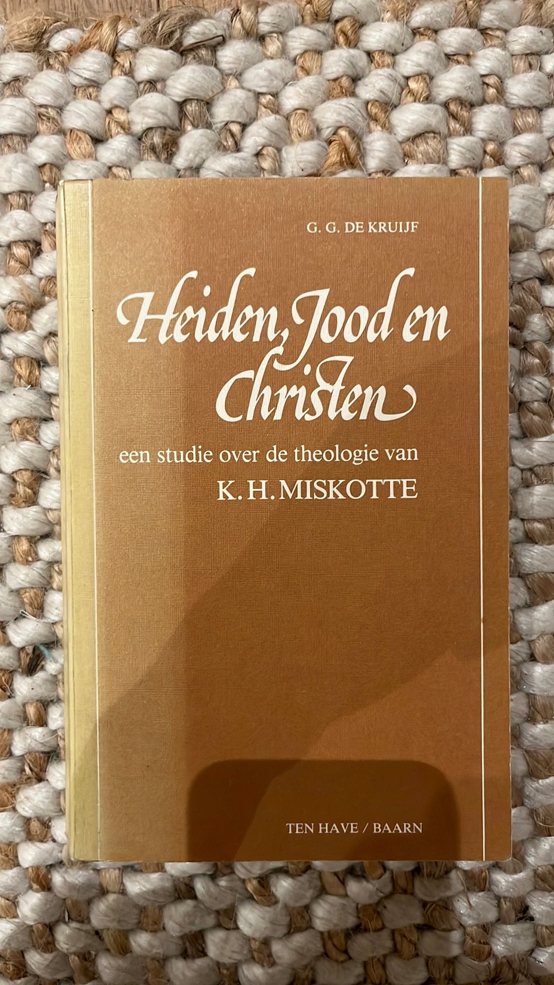 Heiden, Jood en Christen - G.G. De Kruijf, Boeken, Ophalen of Verzenden, Zo goed als nieuw