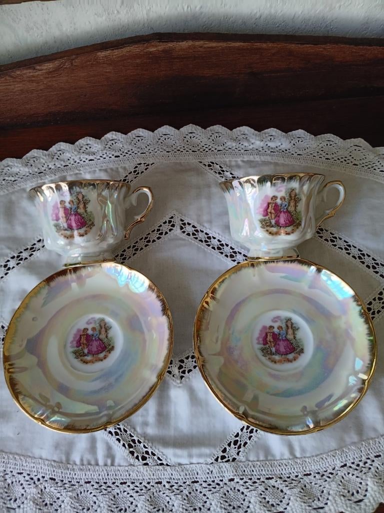 2 kop/ schotel barok/ fragonard, Ophalen of Verzenden