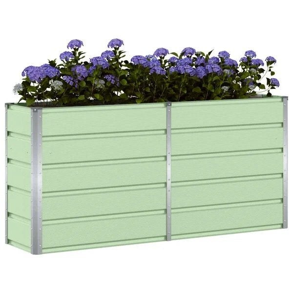 Ompot - Plantenbak voor buiten - 160x40x75 - groen, Ophalen, Rond, Zo goed als nieuw, Metaal