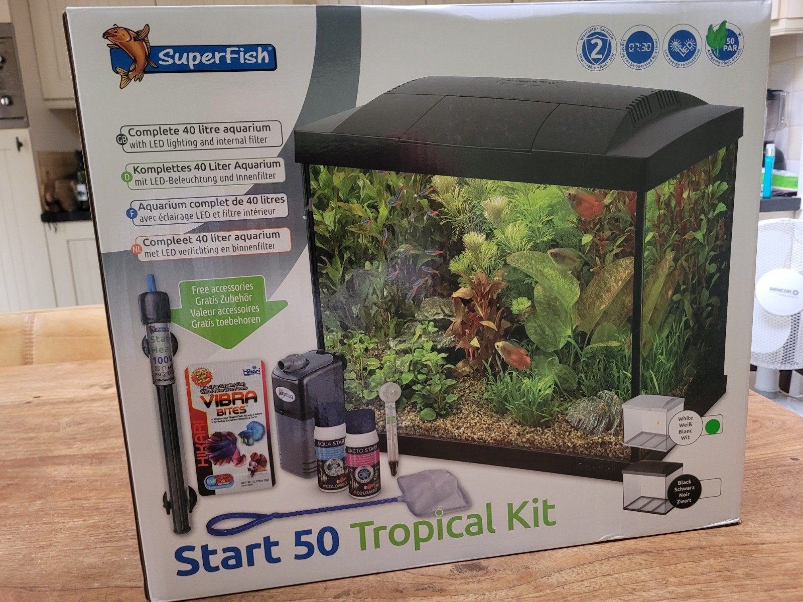 Aquarium start 50 tropical  kit. Gloed nieuw, Dieren en Toebehoren, Vissen | Aquaria en Toebehoren, Ophalen, Verwarming, Nieuw