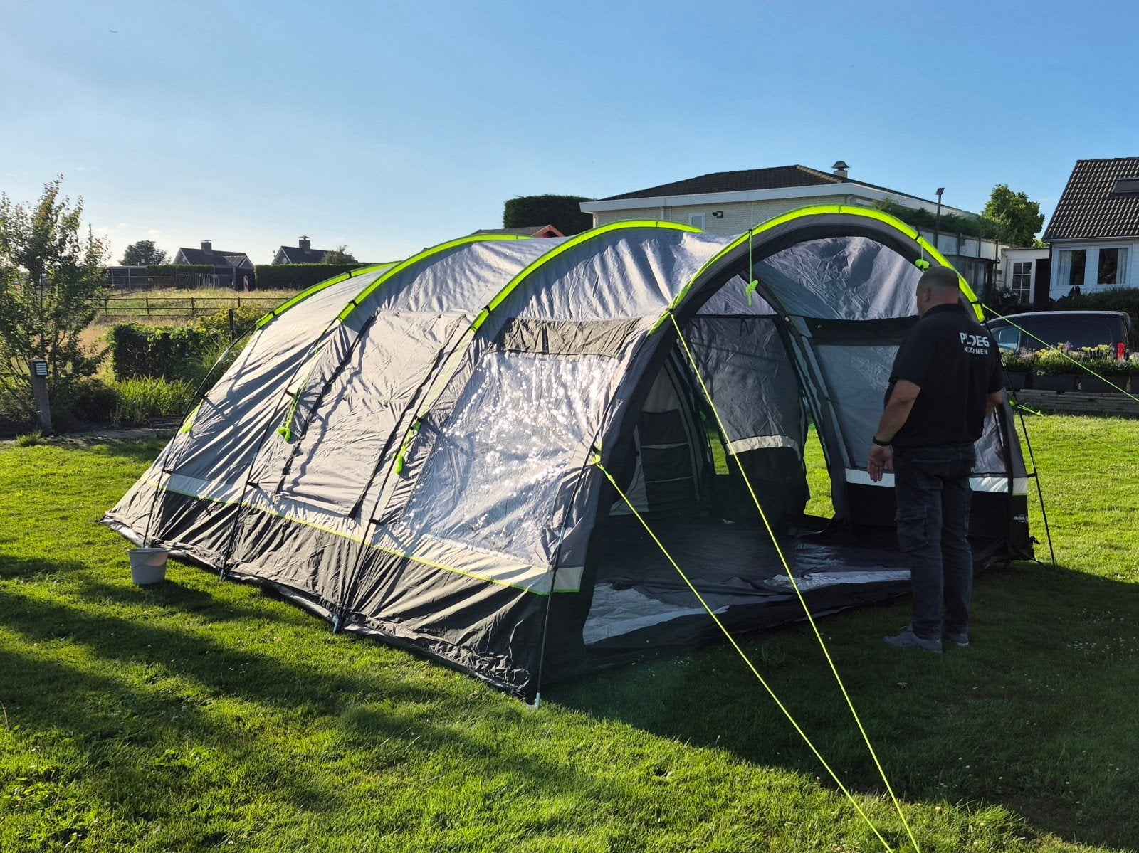 Obelink Lugano XL Excellent Cooldark tunneltent 6pers, Caravans en Kamperen, Ophalen, Zo goed als nieuw, Tot en met 6