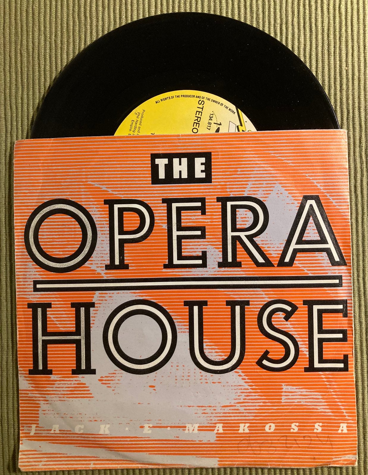 Vinyl single Jack E Makossa - The Opera House, Gebruikt, 7 inch, Ophalen of Verzenden, Dance en House