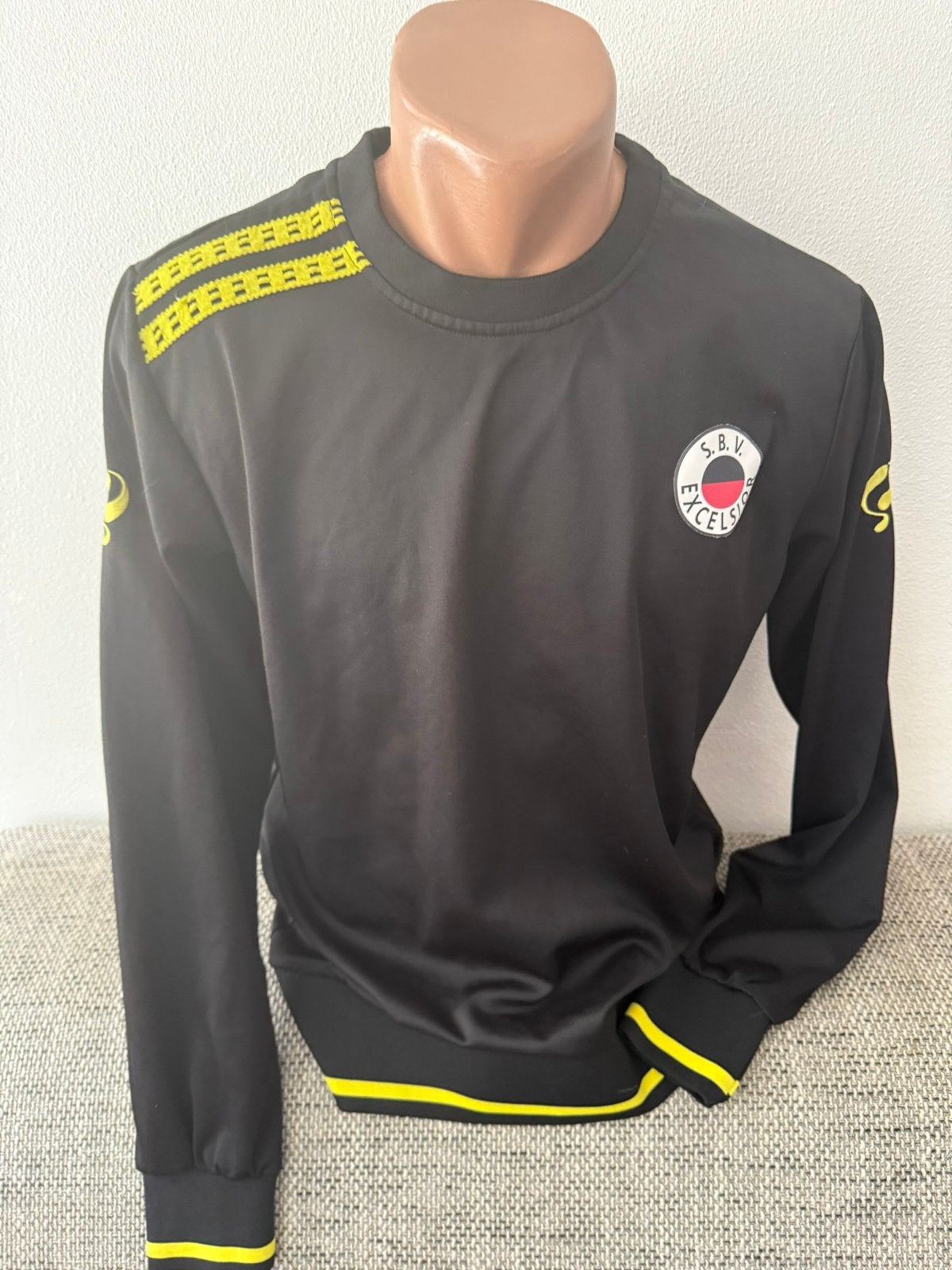 Excelsior Rotterdam Quick  trui longsleeved voetbalshirt, Maat 48/50 (M), Zwart, Ophalen of Verzenden, Voetbal