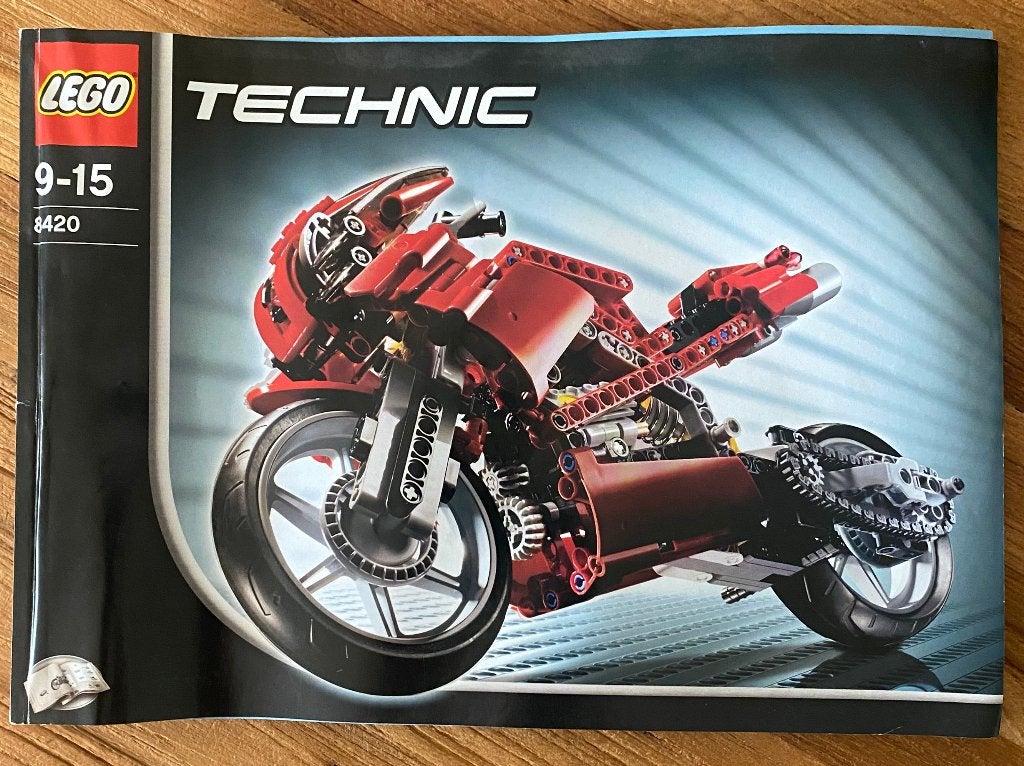 LEGO - 8420 - Technic Street Bike, Gebruikt, Lego, Inclusief instructies, Ophalen of Verzenden