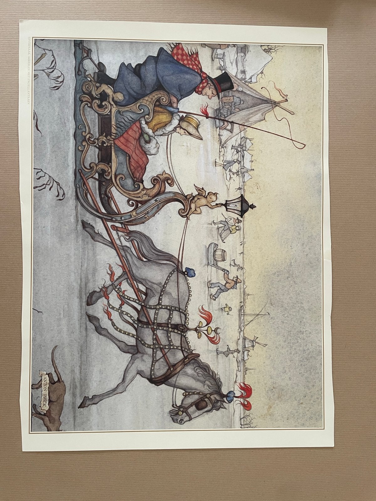 Anton Pieck Posters op dik papier - 50x35 cm, Ophalen of Verzenden, A1 t/m A3, Overige onderwerpen, Rechthoekig Staand
