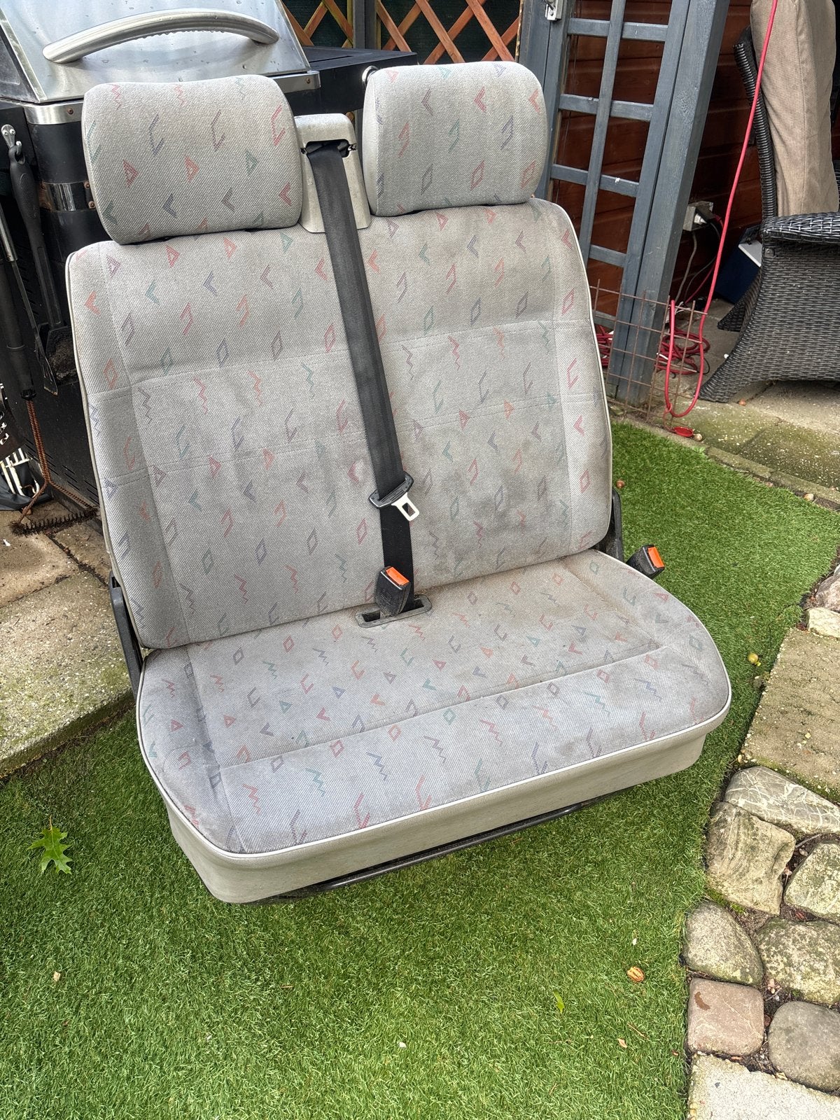 Bijrijdersstoel/ bank origineel vw transporter t4, Ophalen, Gebruikt