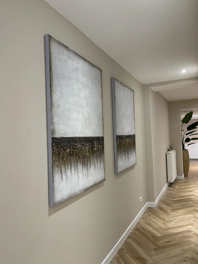 Luxe Kare Design Schilderij Abstract Field 100x140 cm, Ophalen, Schilderij, Meerkleurig, Nieuw
