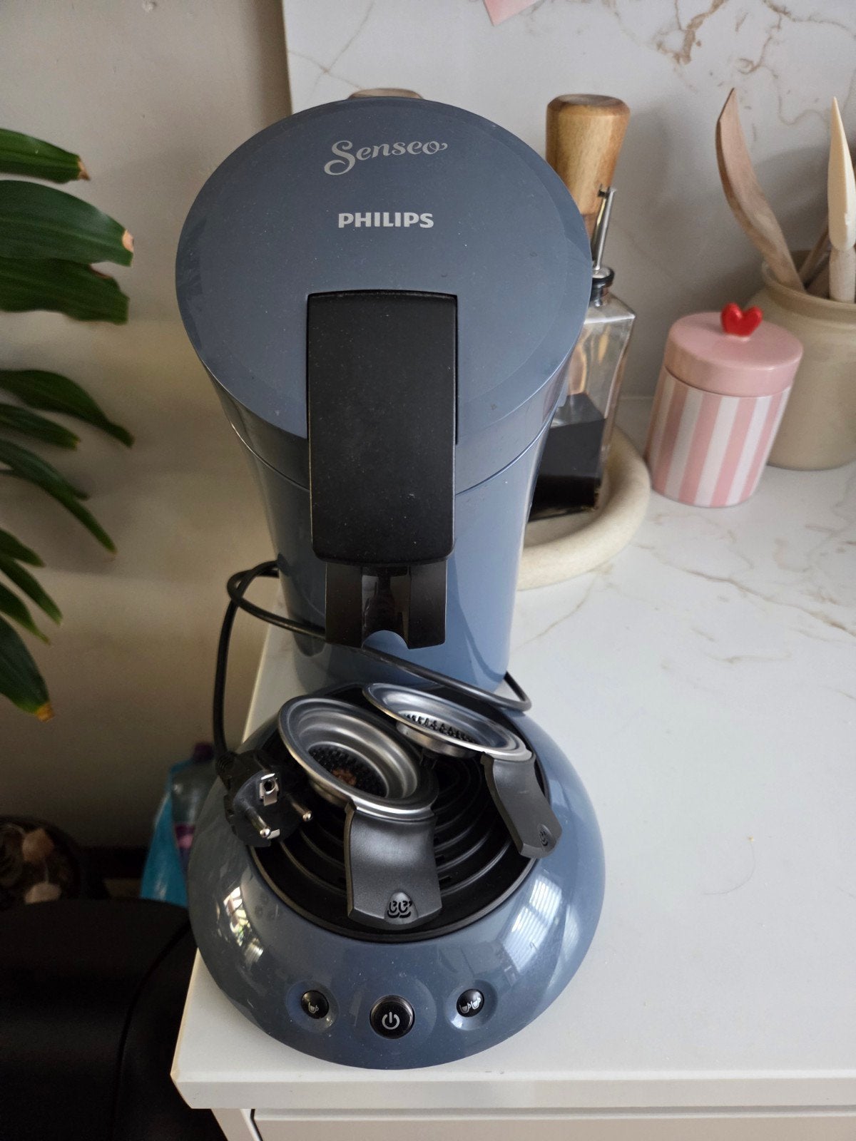 Philips Senseo Koffiezetapparaat - Grijs, Ophalen, Koffiepads en cups, Gebruikt, Koffiemachine