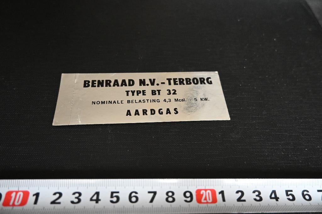 sticker BENRAAD NV - Terborg Type BT 32 Aardgas, Ophalen, Zo goed als nieuw