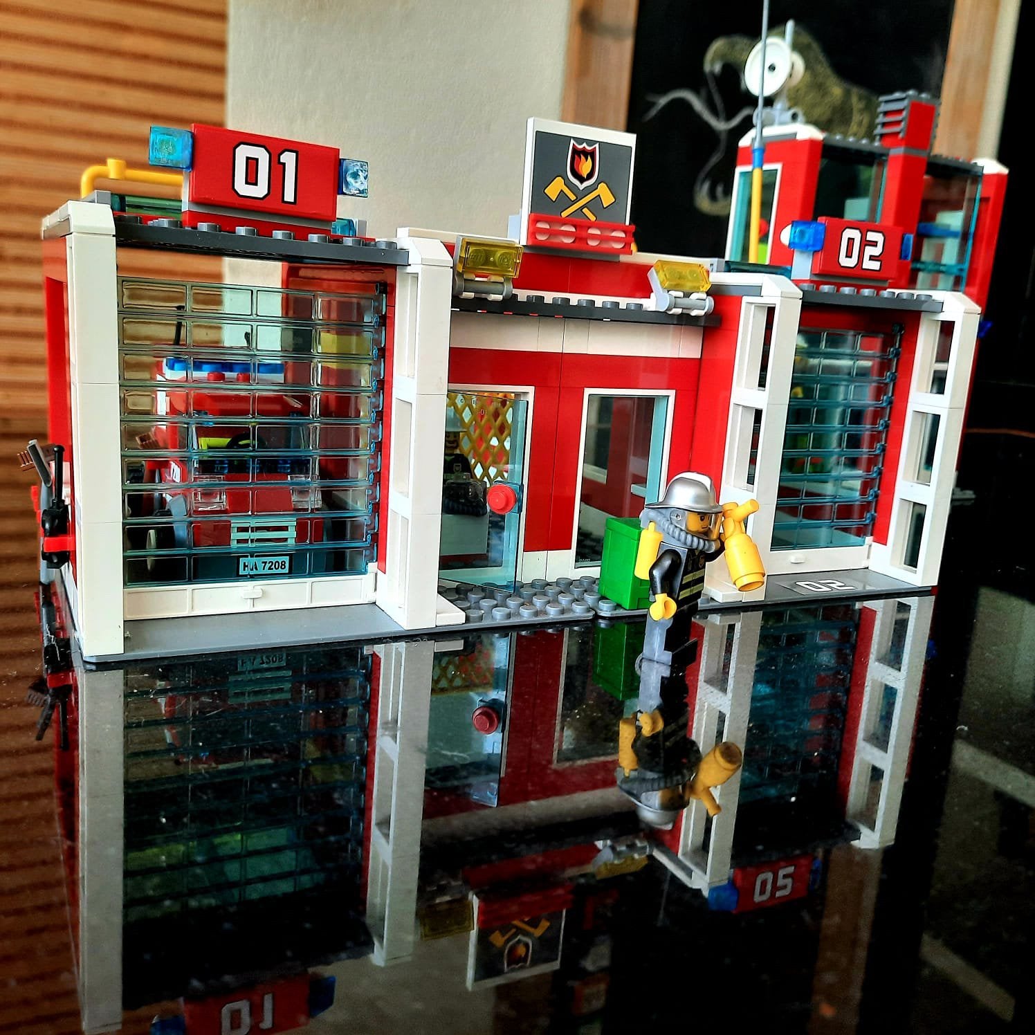 Lego city 7208: brandweerstation compleet en met doos, Ophalen of Verzenden, Zo goed als nieuw