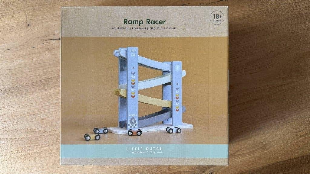 Little Dutch Ramp Racer - Houten Racebaan met Auto's, Ophalen of Verzenden, Zo goed als nieuw, Rij- of Hobbelspeelgoed