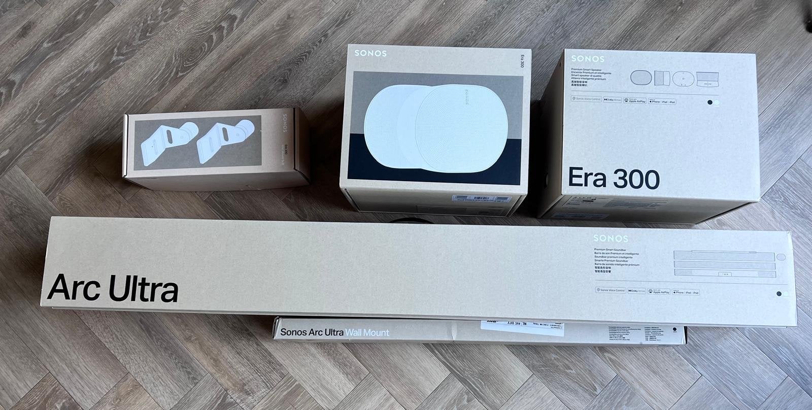 Originele verpakkingen Sonos Arc Ultra, Era 300 (geen speake, Ophalen, Gebruikt, Overige typen, Sonos