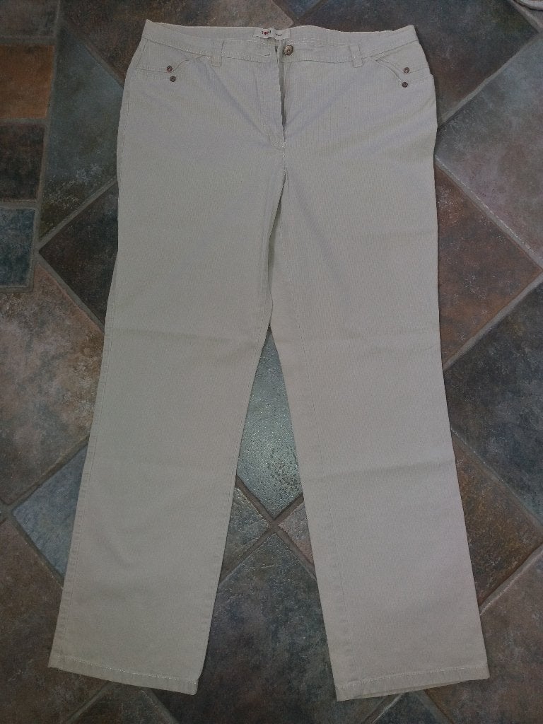 Ecru kleurige broek / stretch/ mt. 48/ Regular/ Toni Sports, Beige, Maat 46/48 (XL) of groter, Ophalen of Verzenden, Zo goed als nieuw