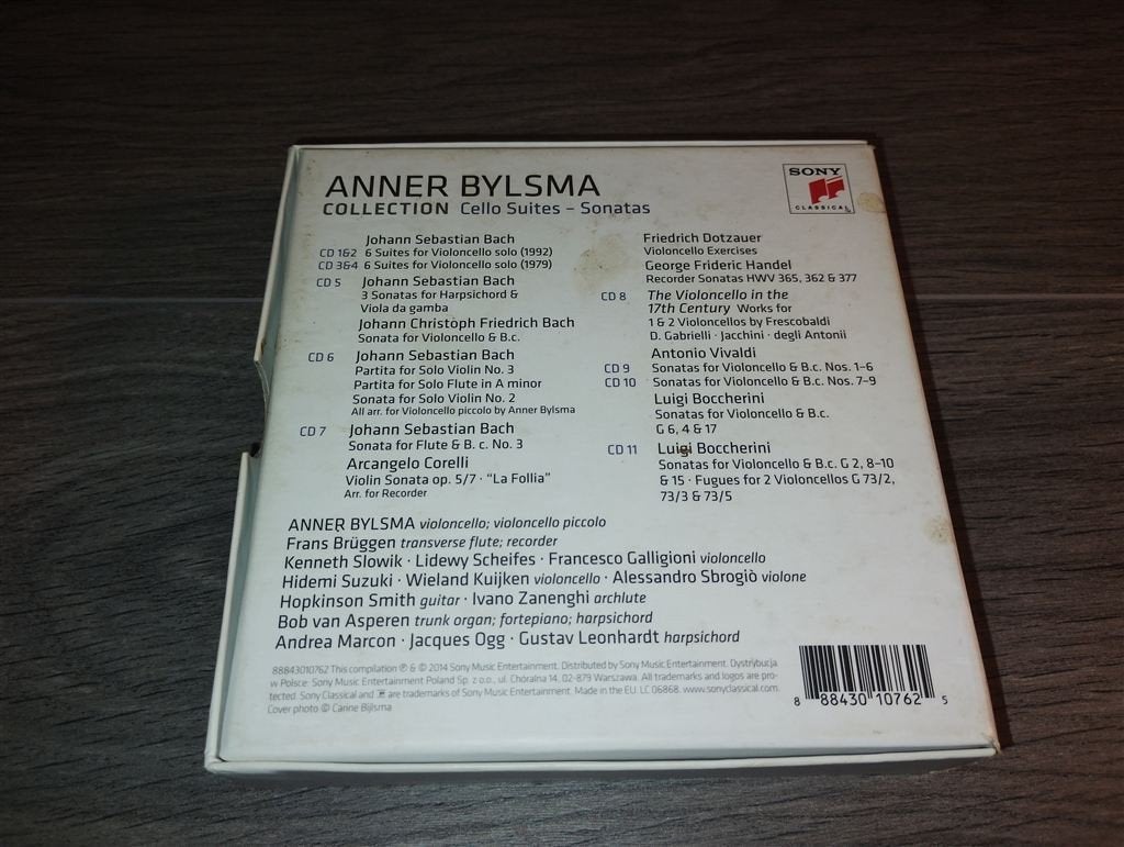 Anner Bylsma Collection - Cello Suites - Sonatas [11 CD Box], Ophalen of Verzenden, Classicisme, Zo goed als nieuw, Kamermuziek