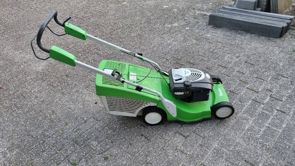 Viking benzine maaier MB 448 T, Ophalen, Gebruikt, Opvangbak, Benzine-grasmaaier