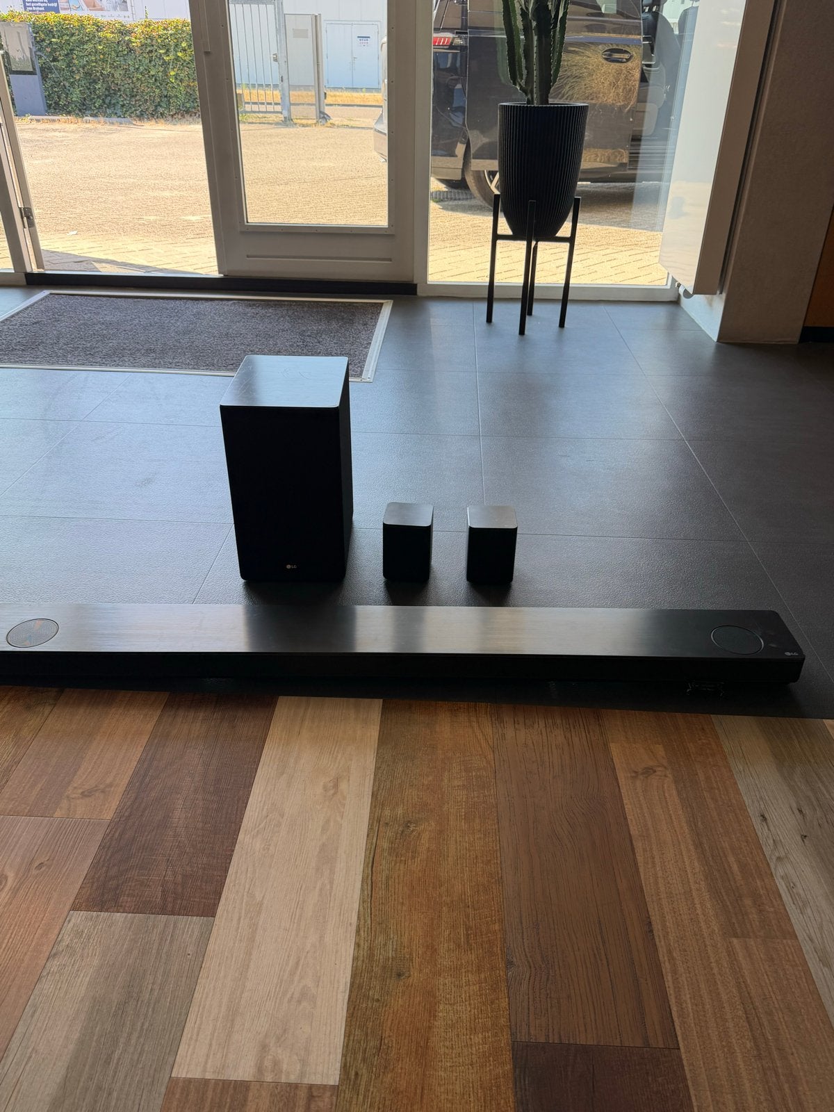 LG SK10Y Surround Set - Soundbar met Subwoofer en Achterspea, Ophalen, Gebruikt, Soundbar, Overige merken