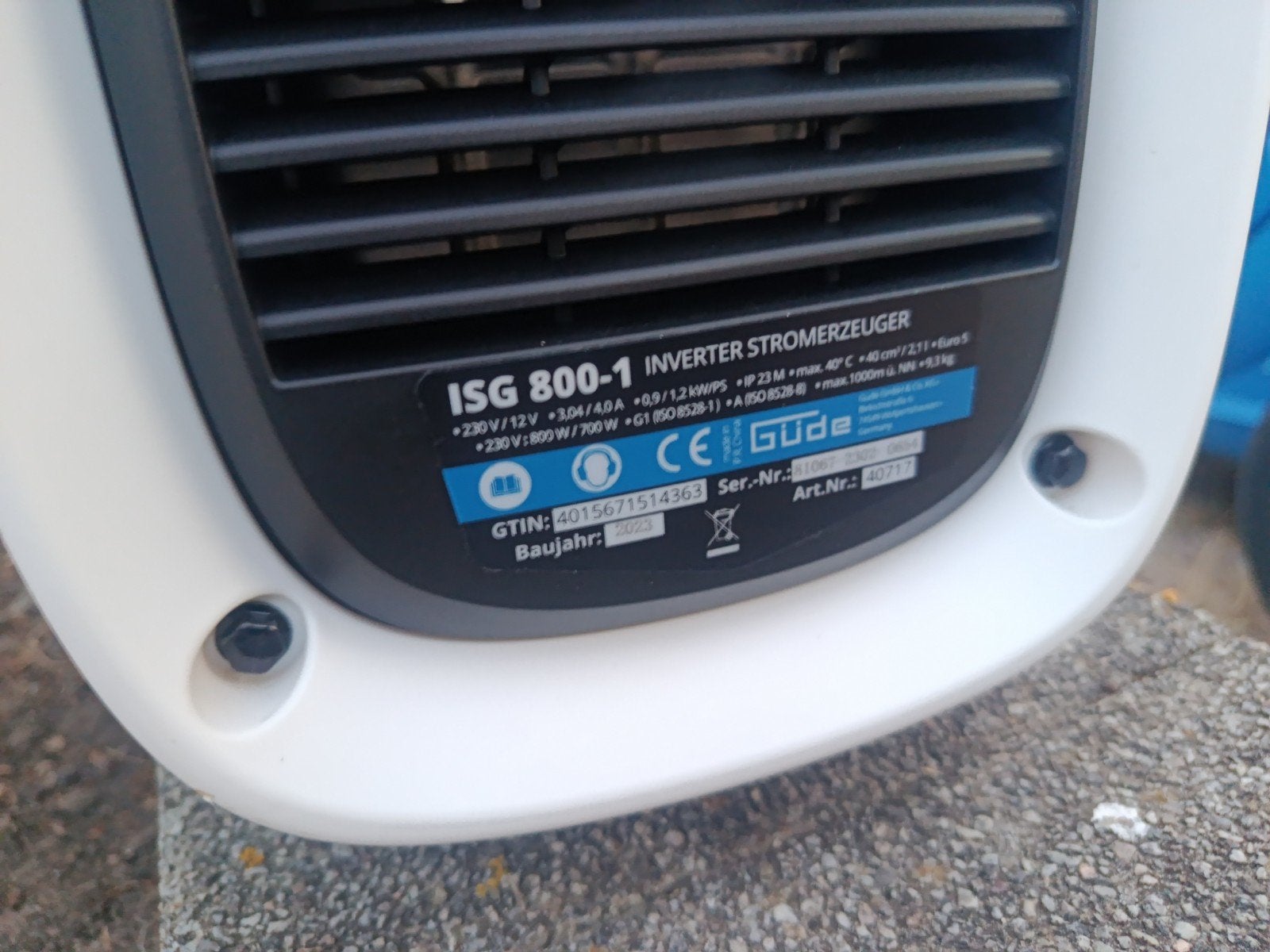 Gude ISG 800-1 Aggregaat - Ideaal voor Camping/Outdoor, Ophalen