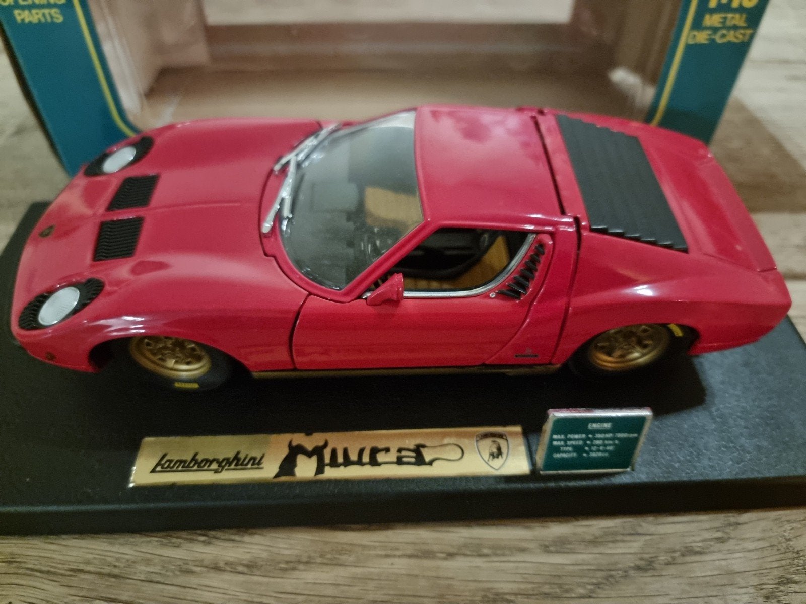 Lamborghini Miura Anson 1:18 Diecast Modelauto, Hobby en Vrije tijd, Modelauto's | 1:18, Ophalen of Verzenden, Zo goed als nieuw