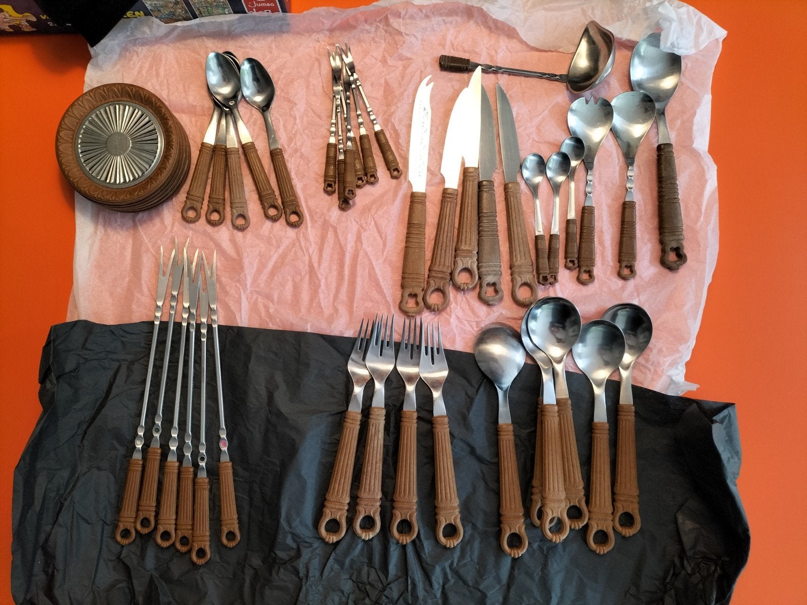 Vintage Bistro bestek., Antiek en Kunst, Antiek | Bestek, Ophalen