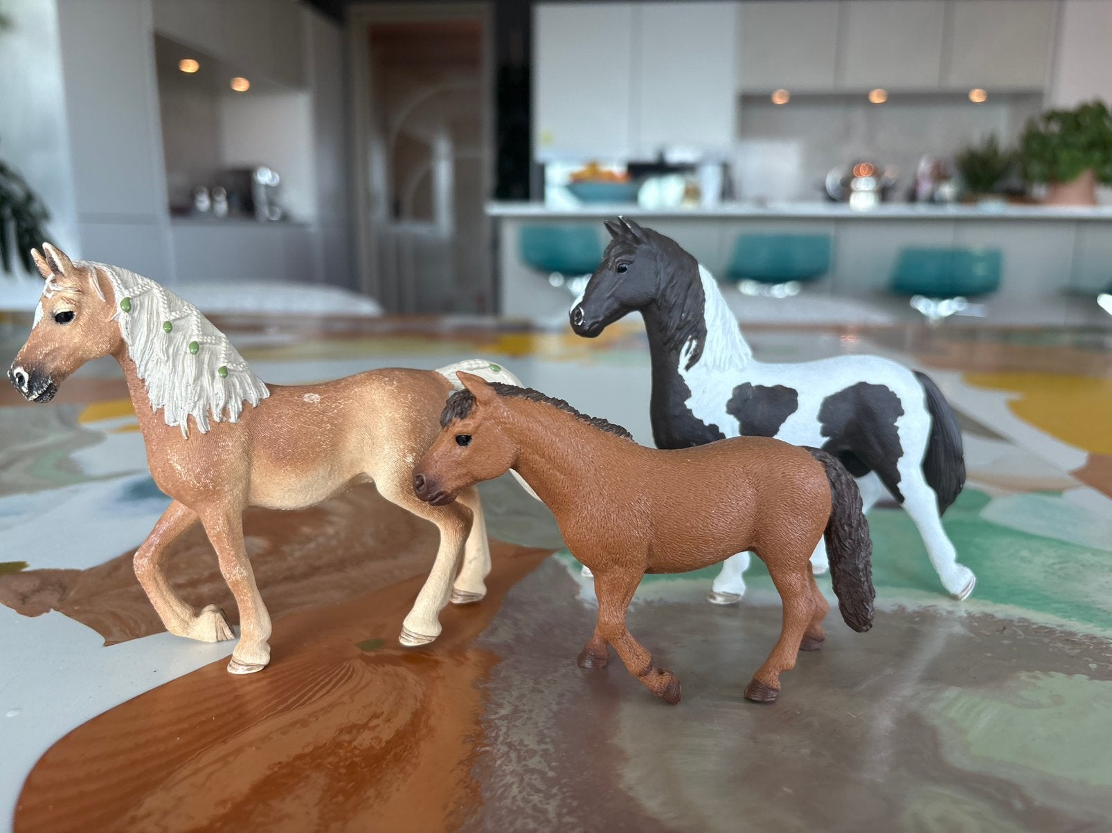 Schleich paarden set - 3 stuks, Ophalen of Verzenden, Gebruikt, Jongen of Meisje