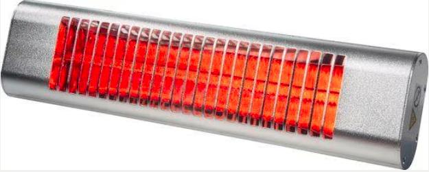 2x Terrasverwarmer -W2Go RedLine + Bluetooth dimmer (Zilver), Ophalen of Verzenden, Nieuw, Elektrisch, Wand