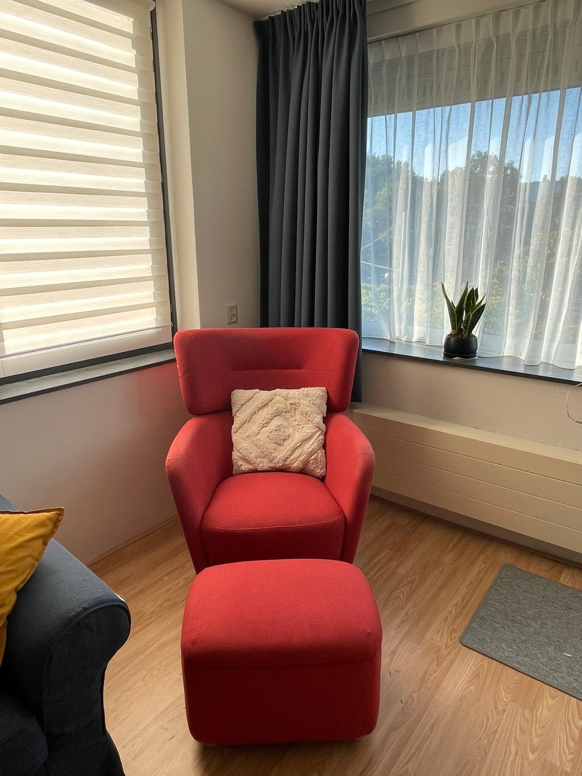 Fauteuil Rood Ikea Oskarshamn, Ophalen, Eenpersoons, 75 tot 100 cm, Zo goed als nieuw