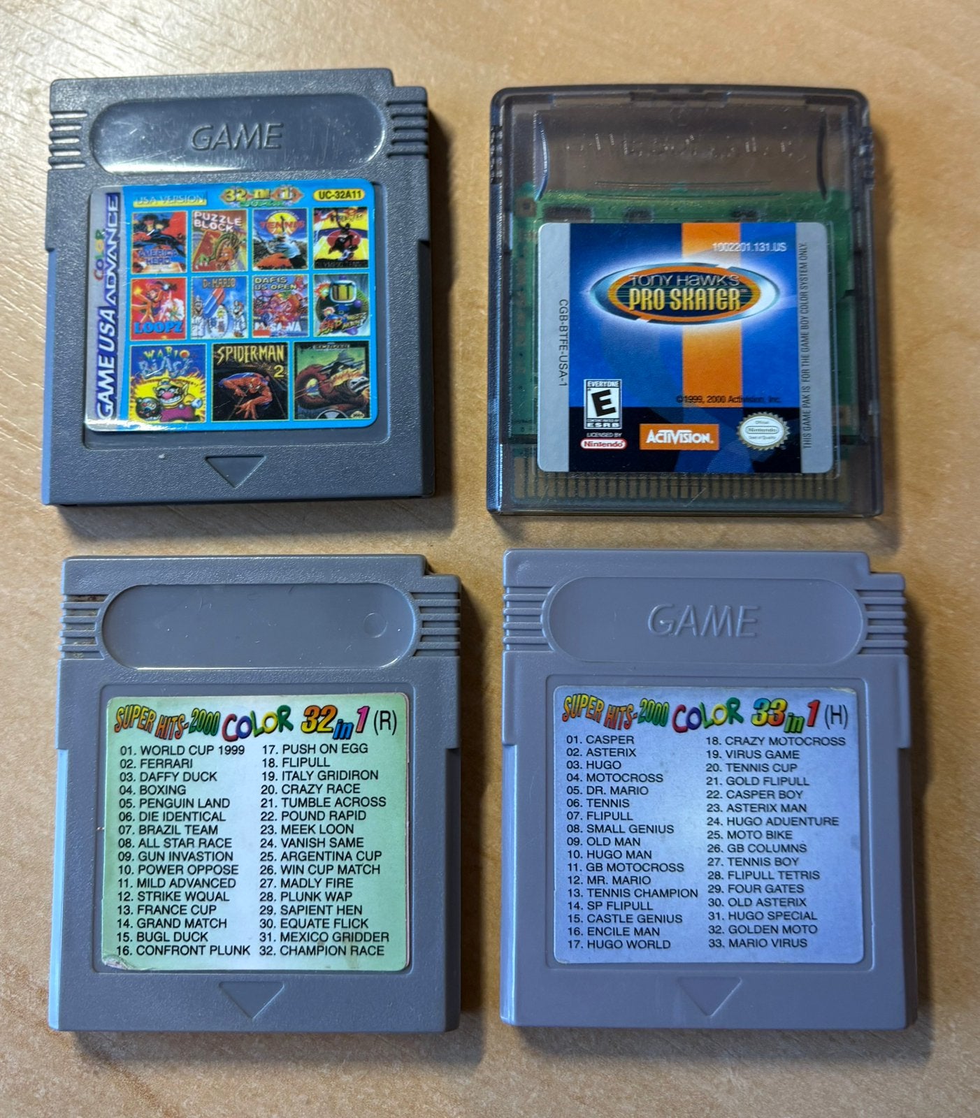 4 x Gameboy spellen, Spelcomputers en Games, Avontuur en Actie, 1 speler, Ophalen of Verzenden, Zo goed als nieuw