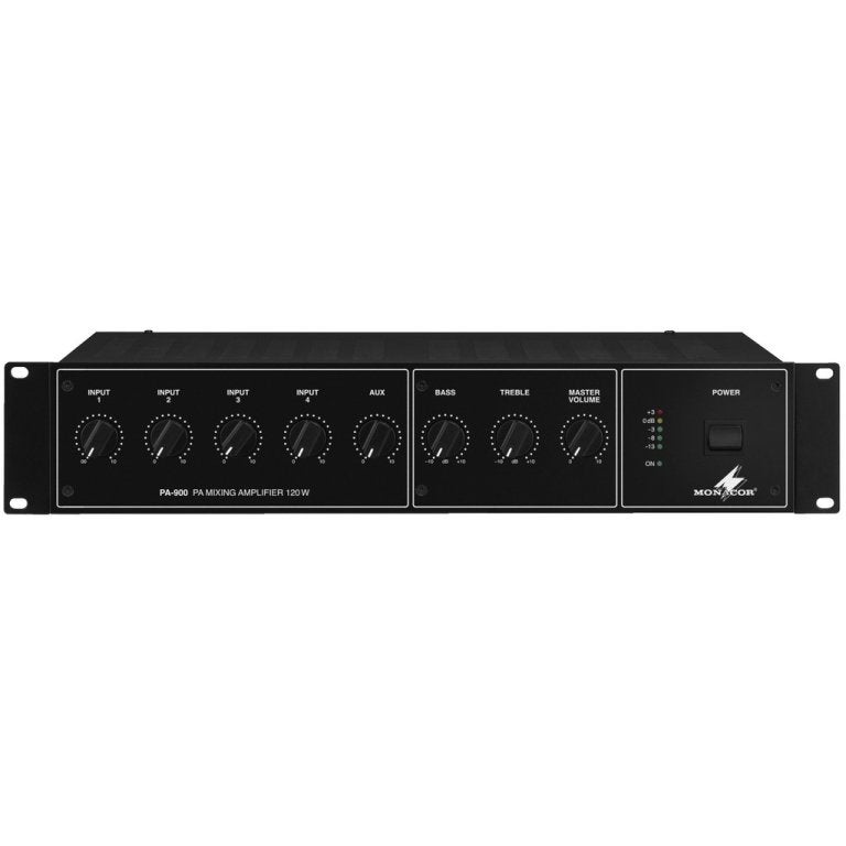 NIEUWE Monacor PA-900 100V Versterker 1x 120 Watt, Ophalen, Nieuw, Minder dan 500 watt, P.A.