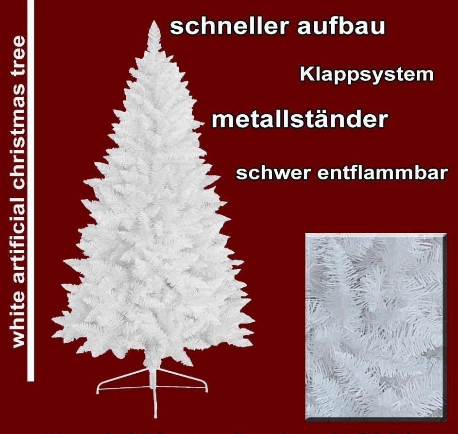 Grote Witte Kerstboom Cluster-Verlichting Brandvertragend!, Ophalen of Verzenden, Nieuw