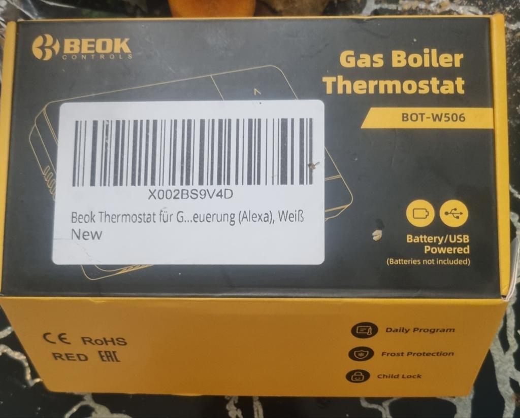 Gasolet thermostaat met wi-fi, Doe-het-zelf en Verbouw, Thermostaten, Ophalen of Verzenden, Nieuw