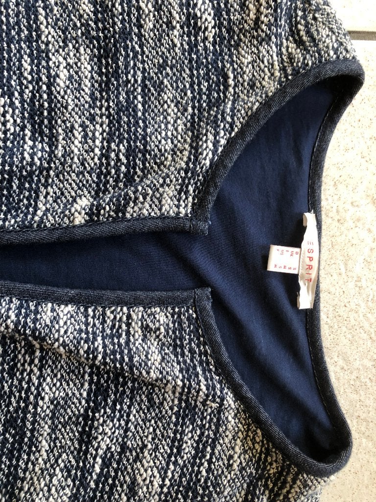 Mooi blauw/wit gemêleerd vest Esprit maat S/M, Maat 38/40 (M), Blauw, Ophalen of Verzenden, Zo goed als nieuw