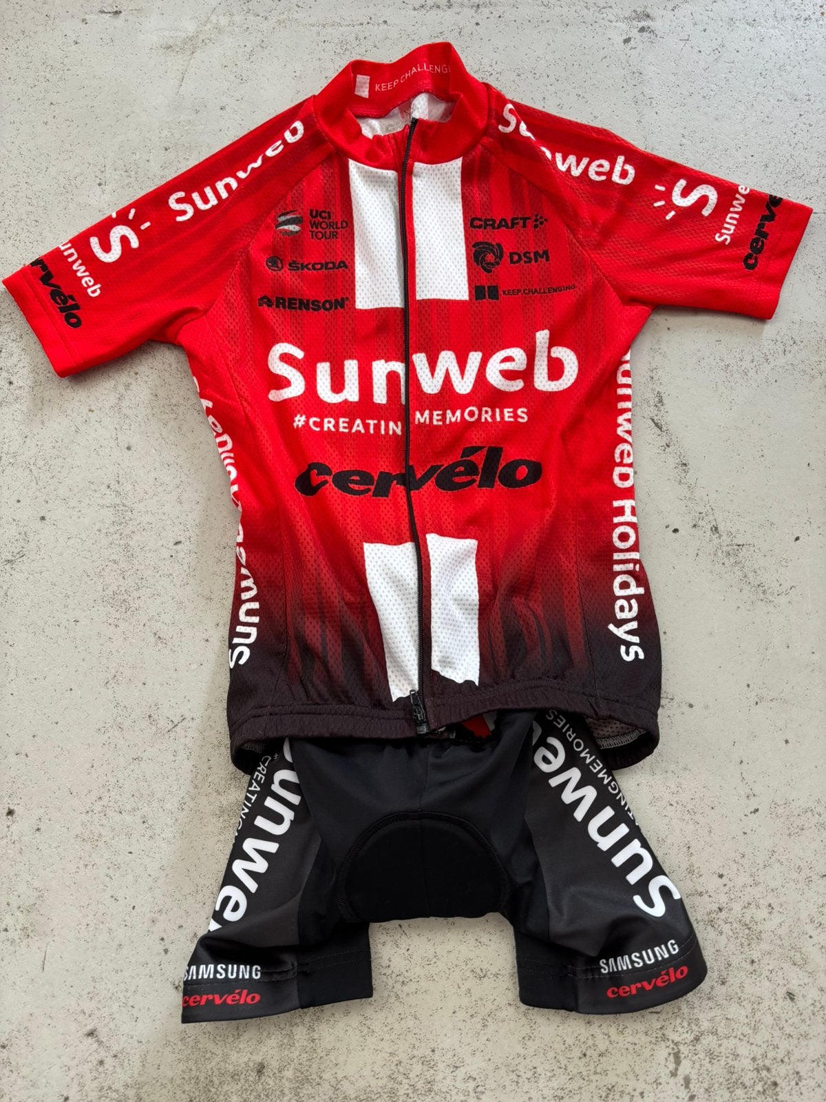 Wielren kleding subweb maat 134/140, Ophalen, Kinderen, Overige maten, Zo goed als nieuw
