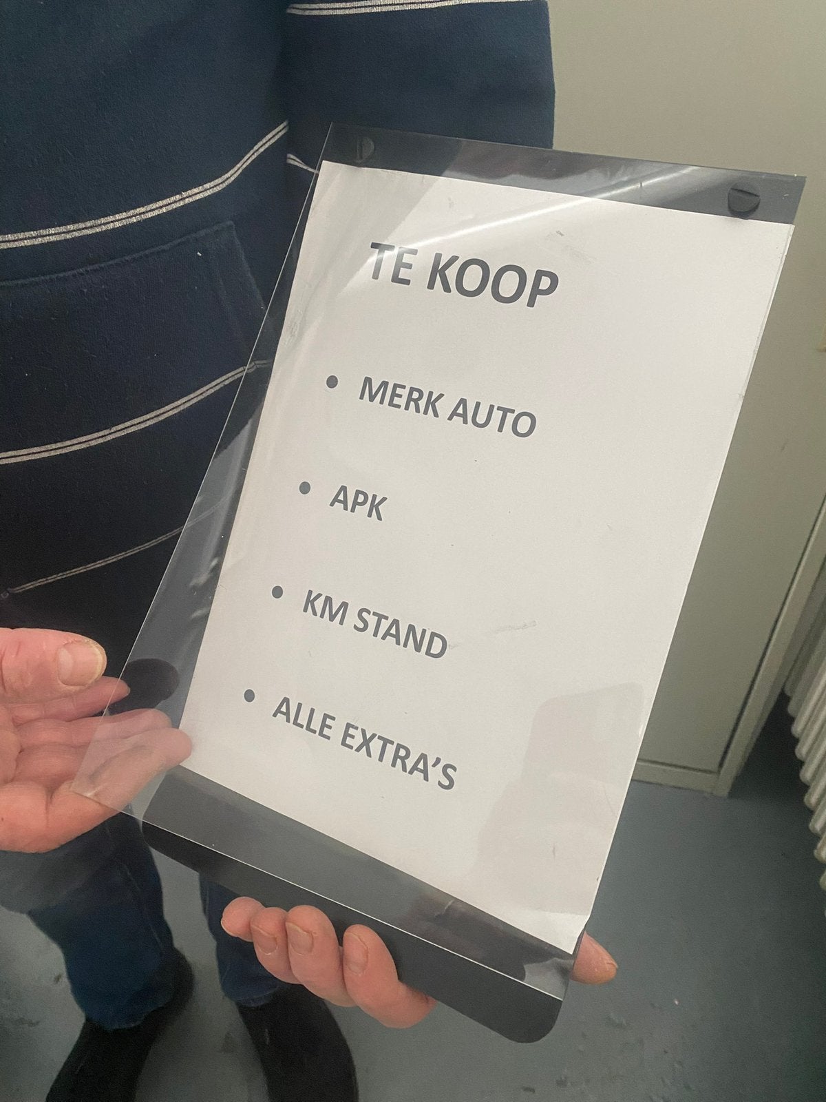 Kaarthouder auto prijskaarthouder, Ophalen of Verzenden