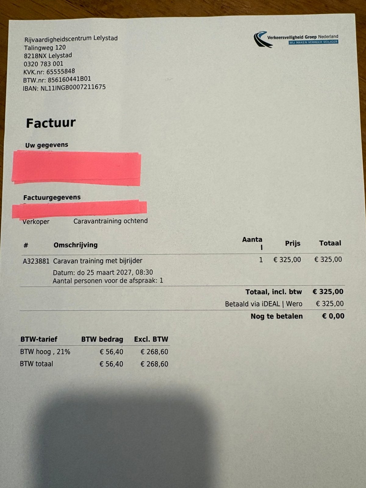 Rijtraining met caravan Knaus Kip Fendt Hobby Eriba, Ophalen of Verzenden, Nieuw