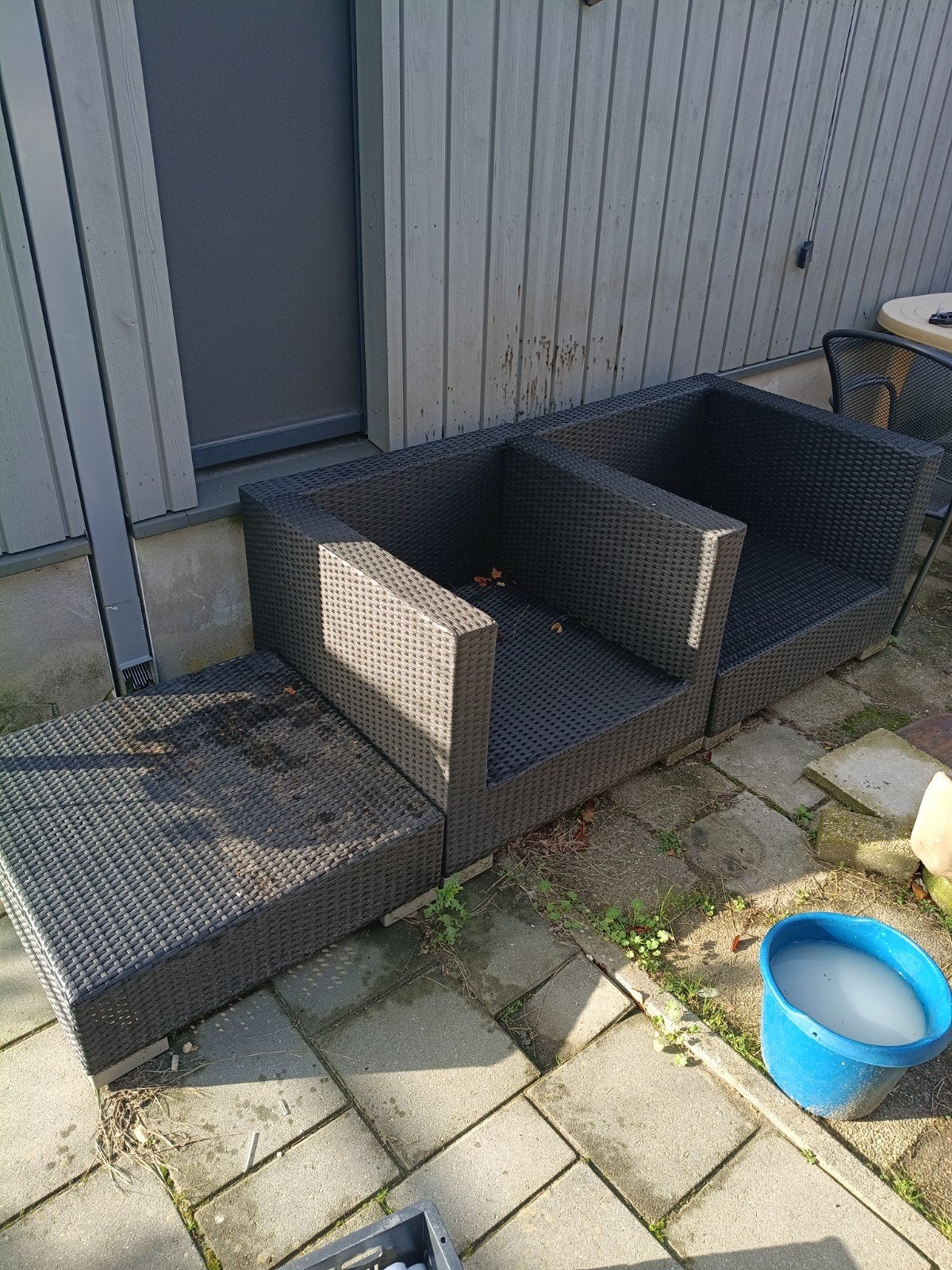 Mooie tuinset voor buiten, Ophalen, Gebruikt, Bank, 3 zitplaatsen