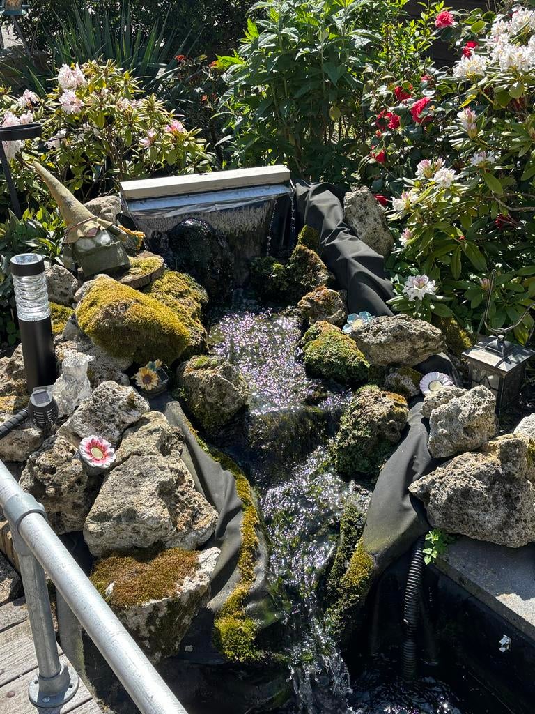 Sfeervolle waterval voor vijver - snel ophalen, Ophalen of Verzenden, Gebruikt