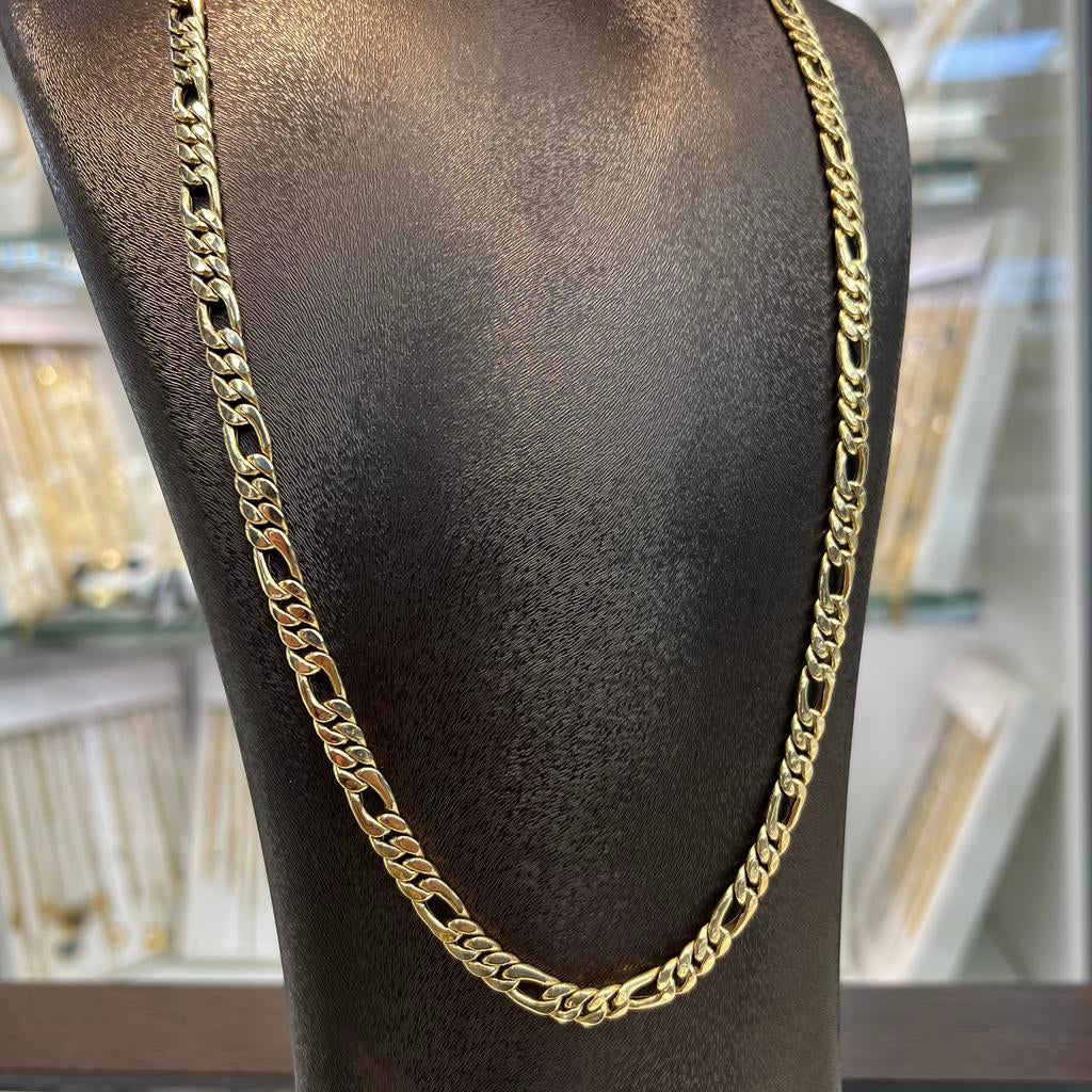 14k gouden ketting figaro schakel, Ophalen of Verzenden, Nieuw, Goud
